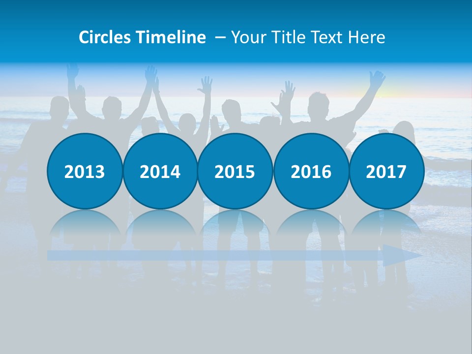 Boy Sea People PowerPoint Template