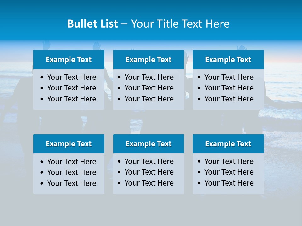 Boy Sea People PowerPoint Template