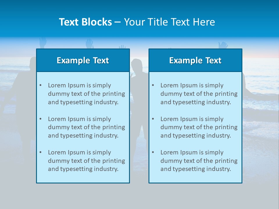 Boy Sea People PowerPoint Template