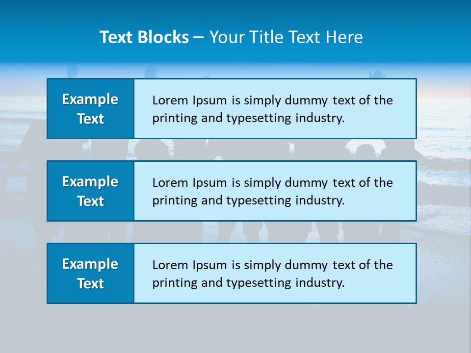 Boy Sea People PowerPoint Template