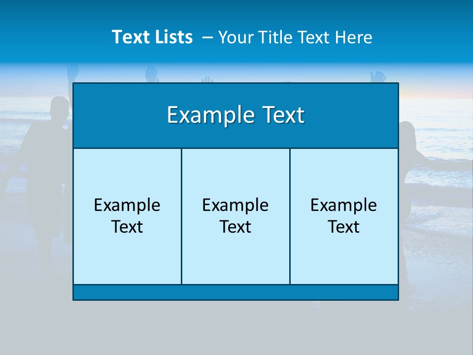 Boy Sea People PowerPoint Template