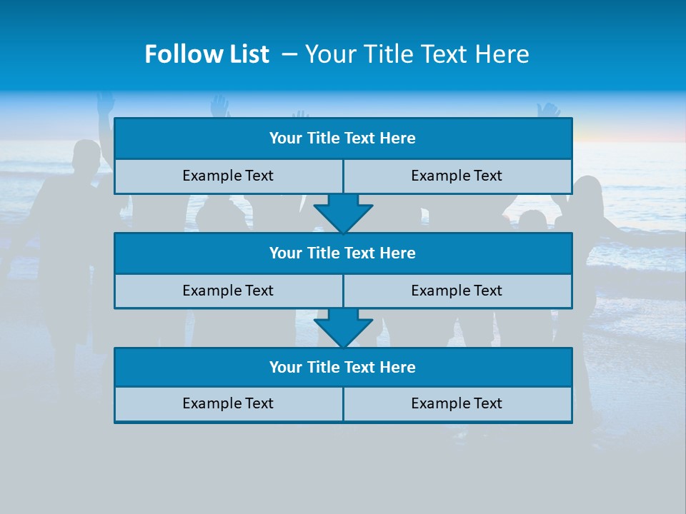 Boy Sea People PowerPoint Template