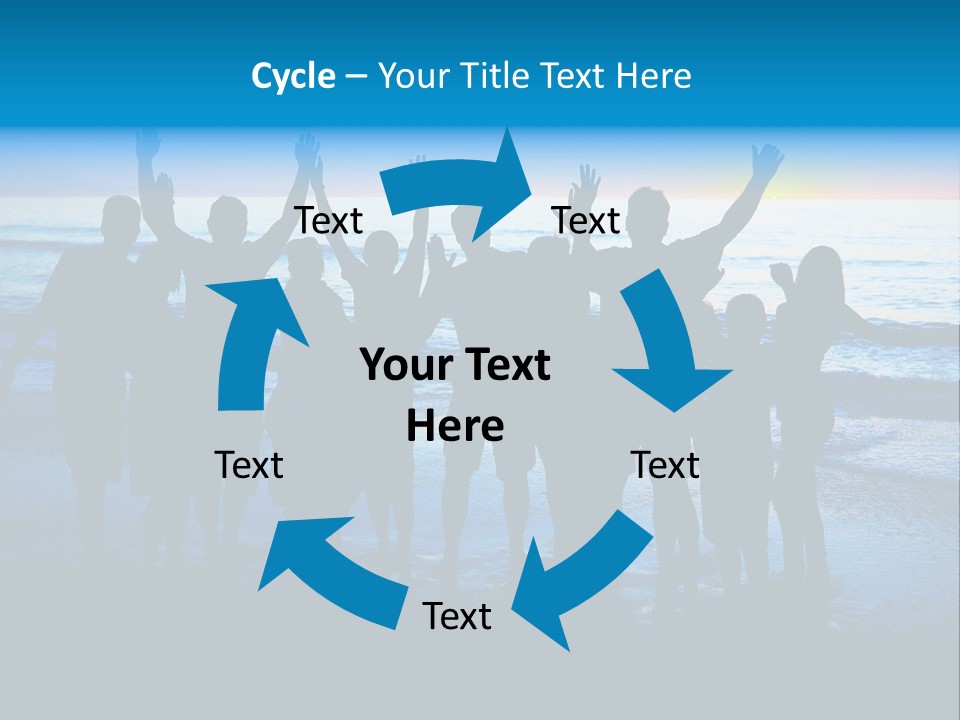 Boy Sea People PowerPoint Template