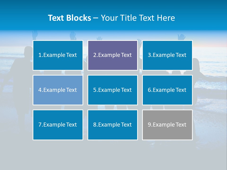 Boy Sea People PowerPoint Template