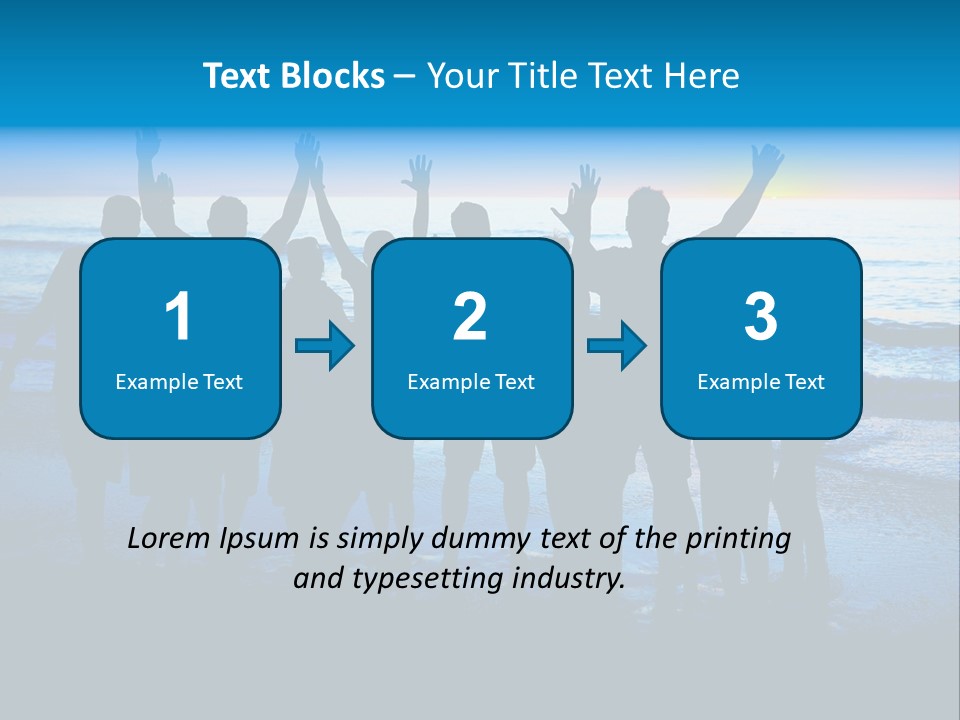 Boy Sea People PowerPoint Template