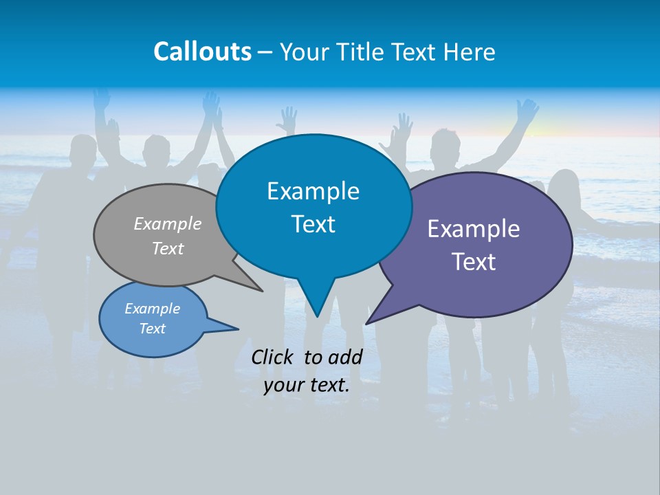 Boy Sea People PowerPoint Template