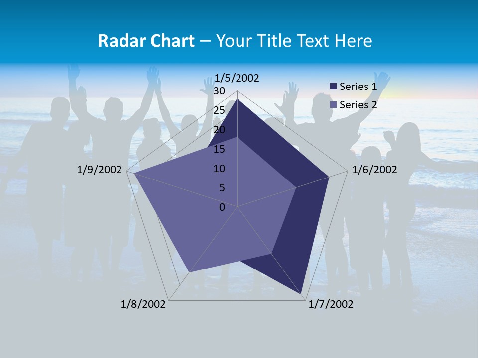 Boy Sea People PowerPoint Template