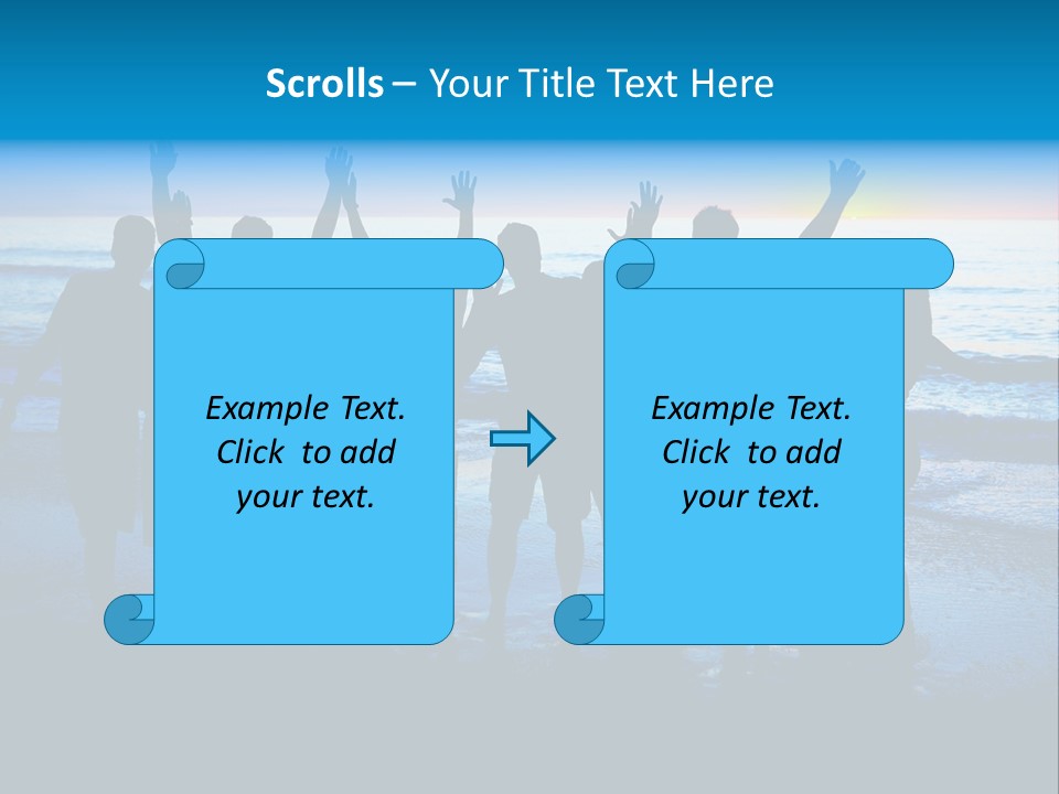 Boy Sea People PowerPoint Template