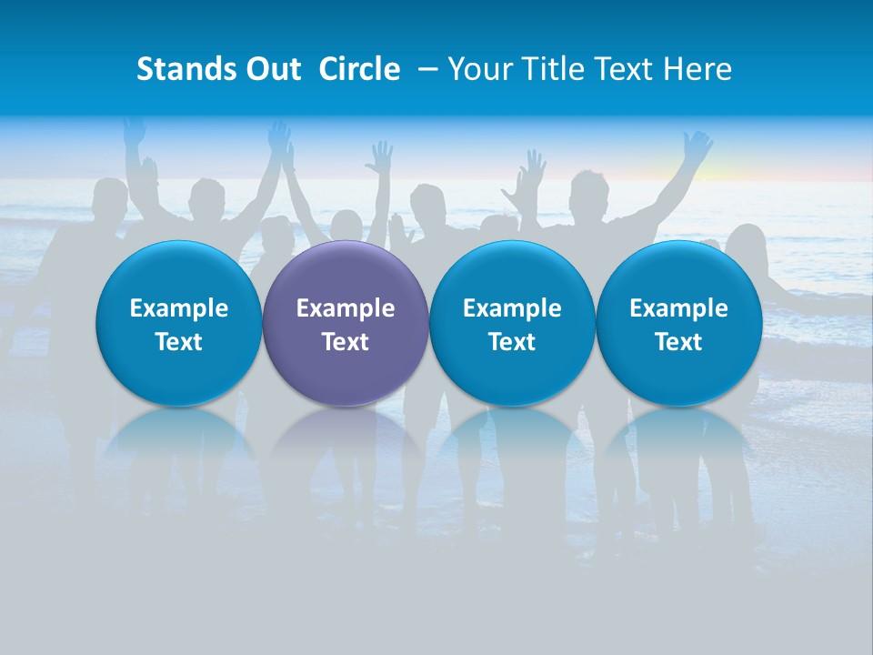 Boy Sea People PowerPoint Template