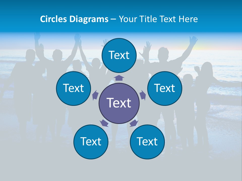 Boy Sea People PowerPoint Template