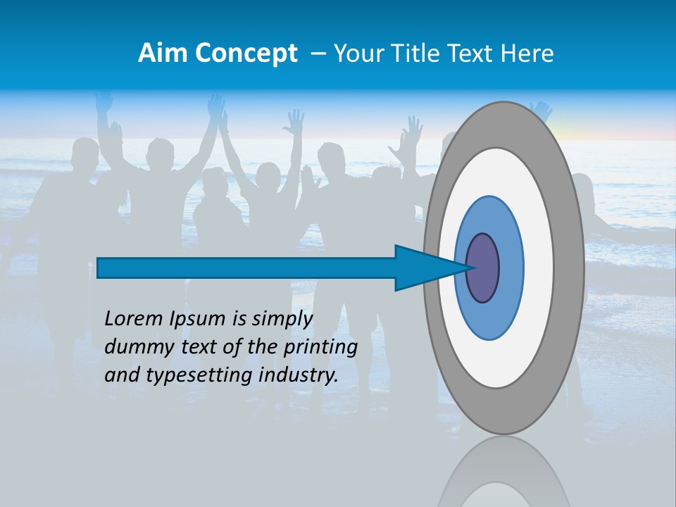 Boy Sea People PowerPoint Template