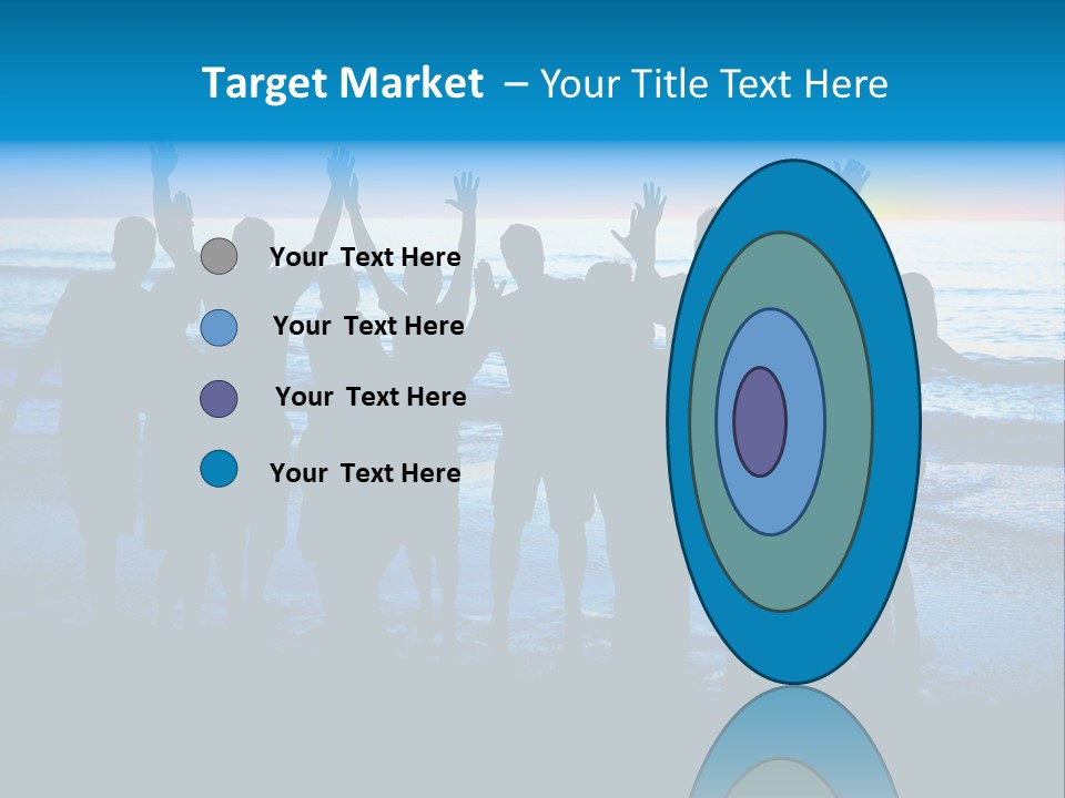 Boy Sea People PowerPoint Template