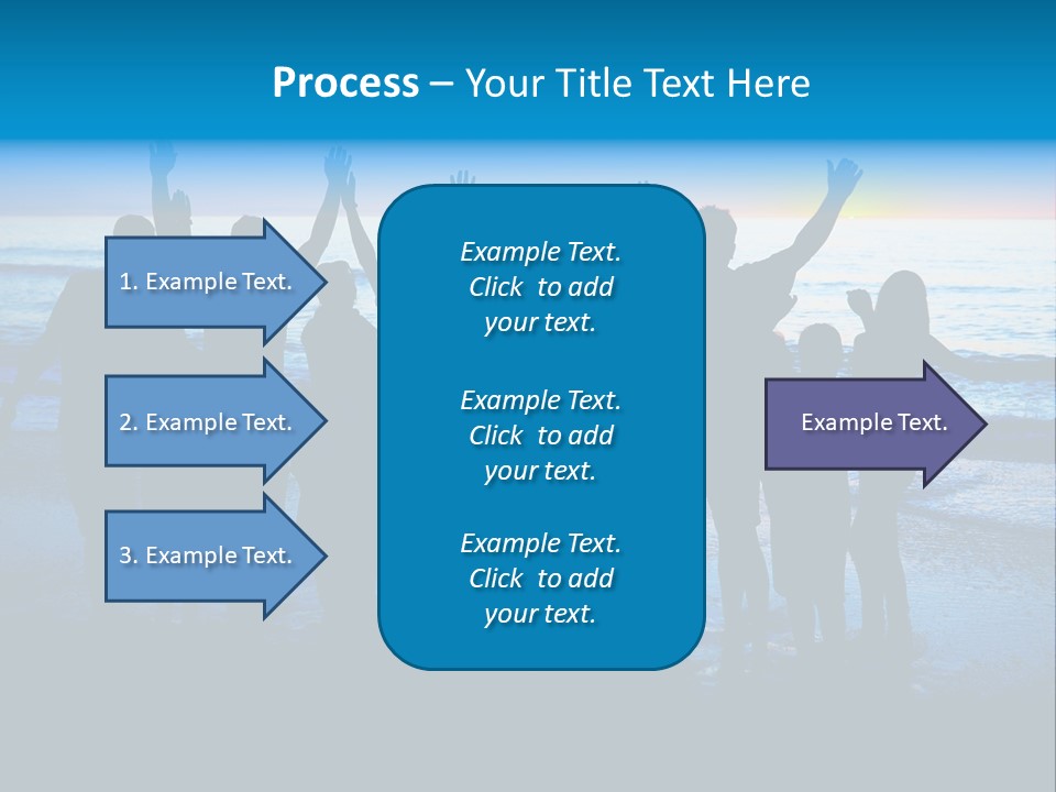 Boy Sea People PowerPoint Template