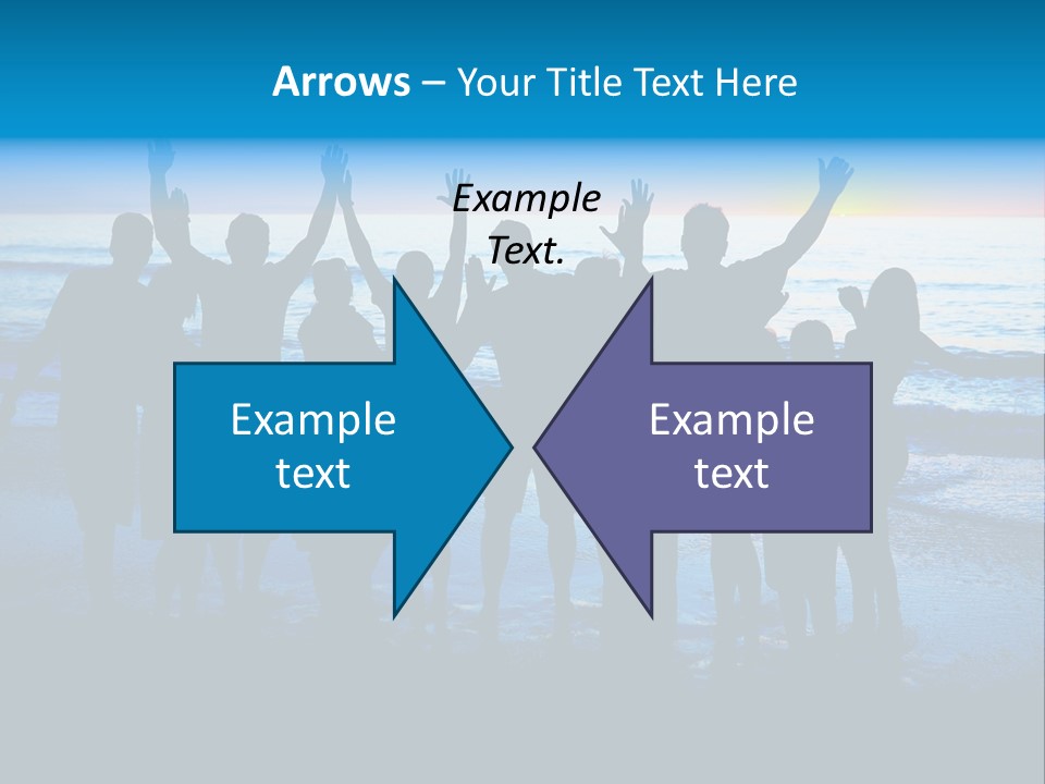 Boy Sea People PowerPoint Template