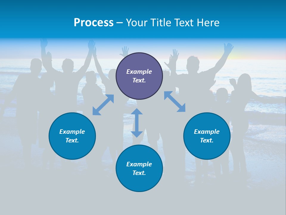 Boy Sea People PowerPoint Template