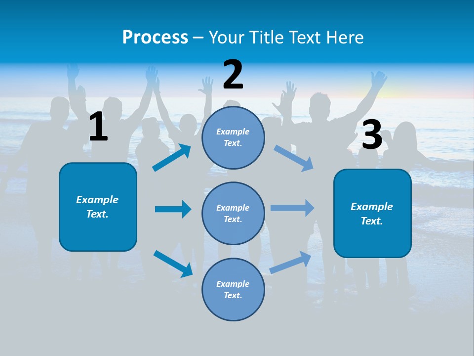Boy Sea People PowerPoint Template