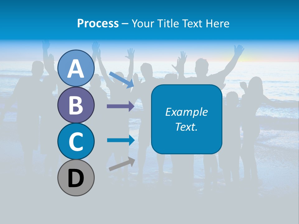 Boy Sea People PowerPoint Template