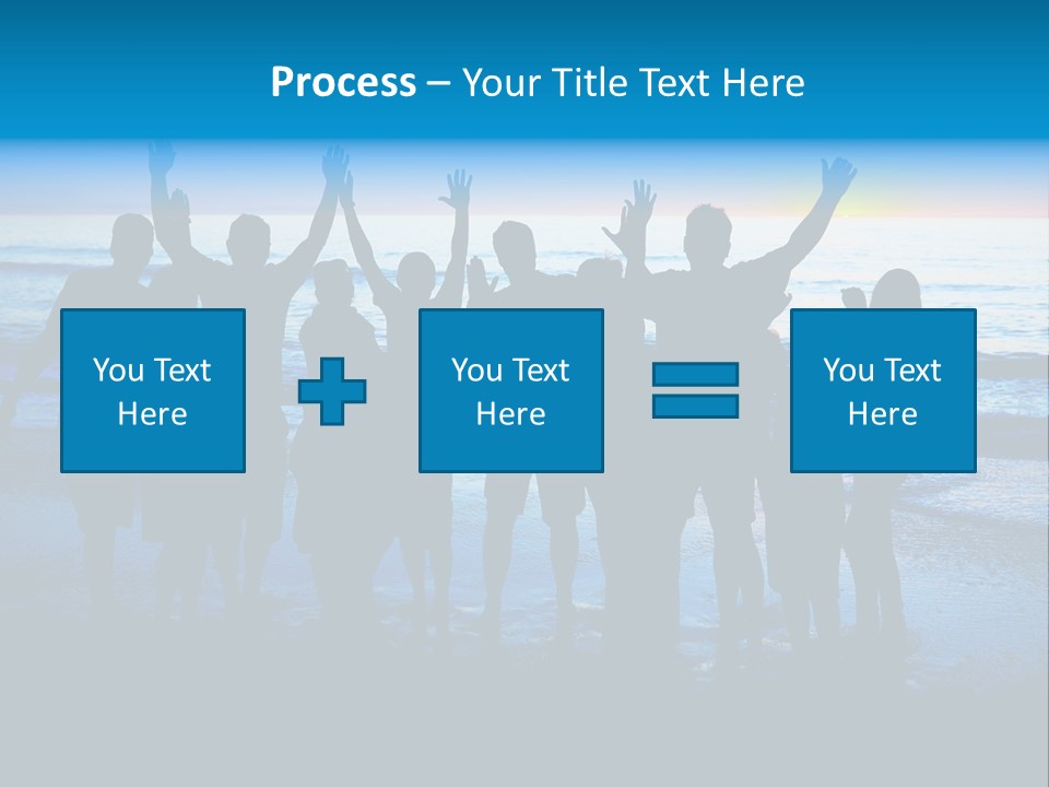 Boy Sea People PowerPoint Template