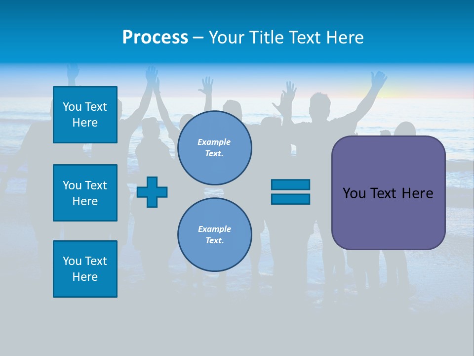 Boy Sea People PowerPoint Template
