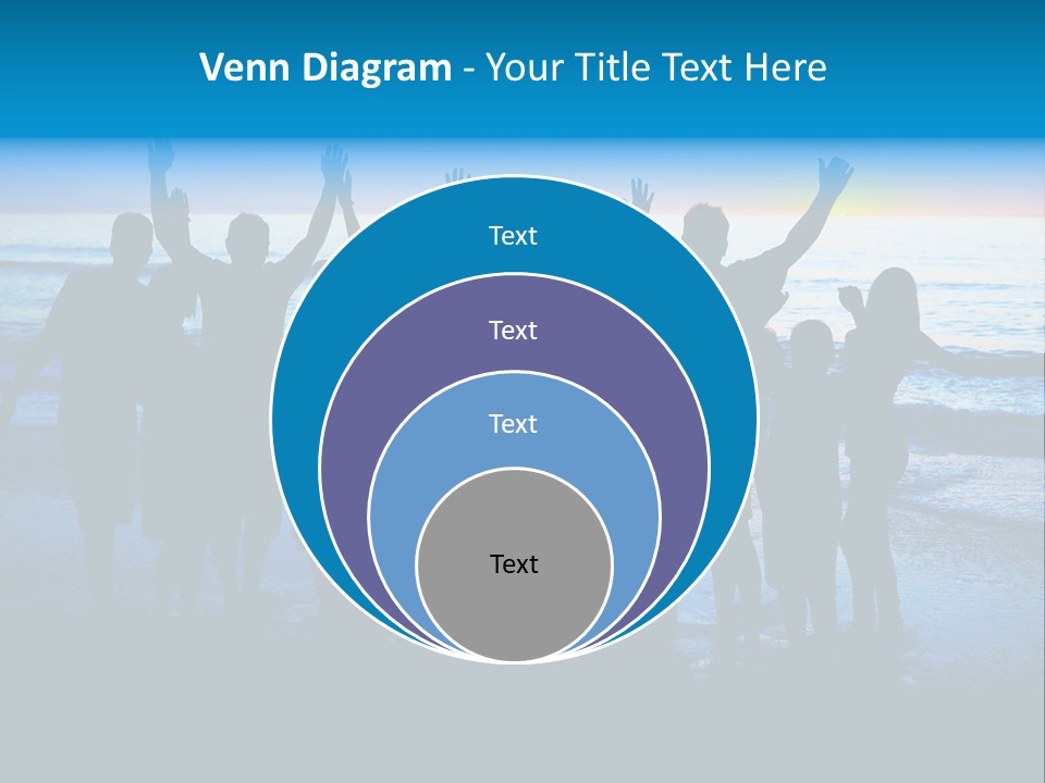 Boy Sea People PowerPoint Template