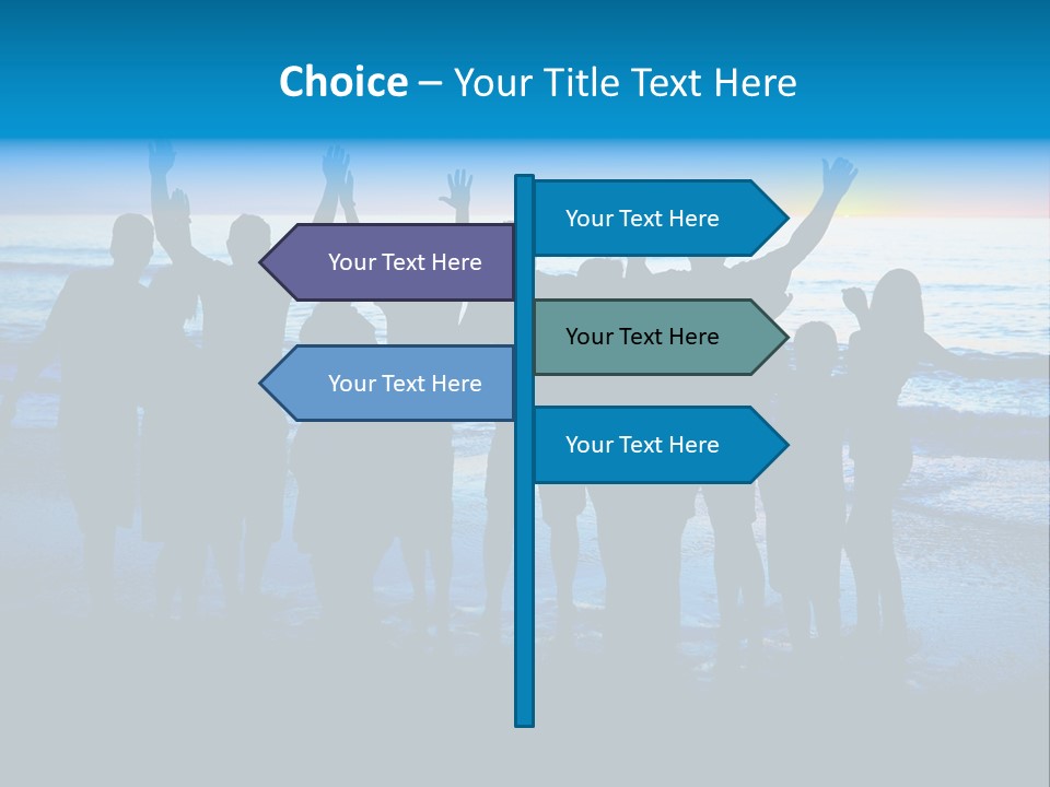 Boy Sea People PowerPoint Template