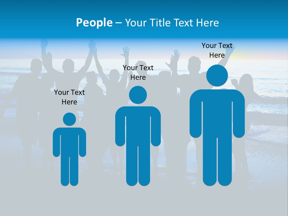 Boy Sea People PowerPoint Template