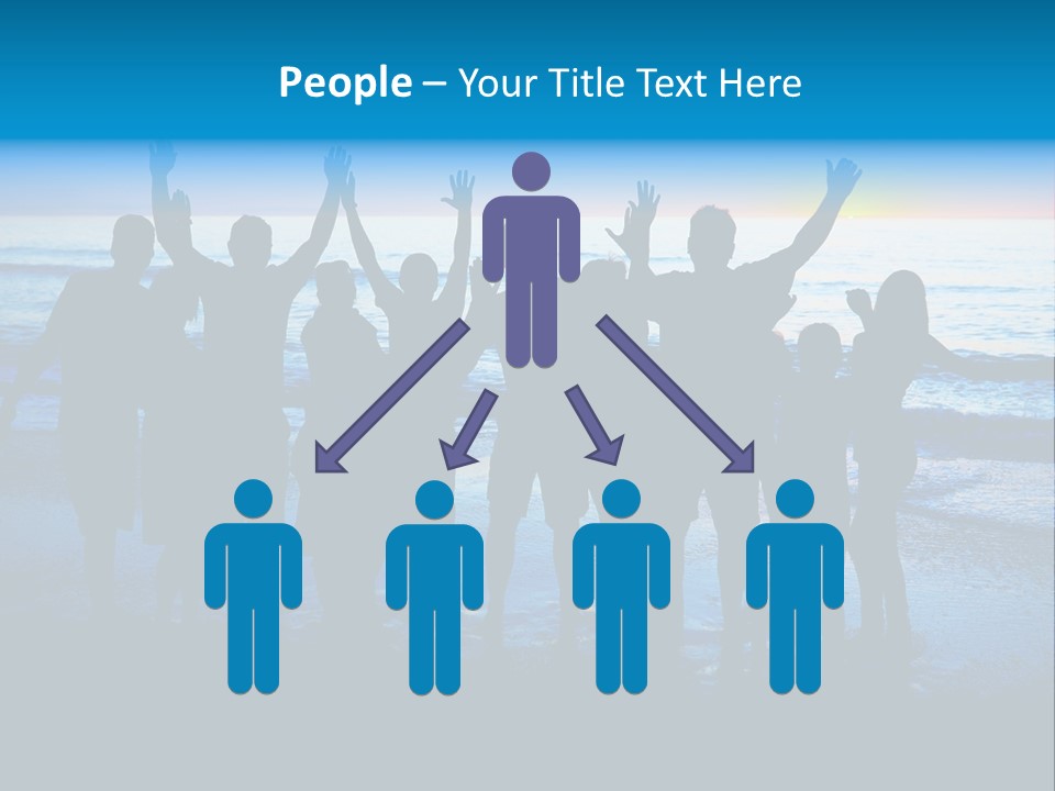 Boy Sea People PowerPoint Template