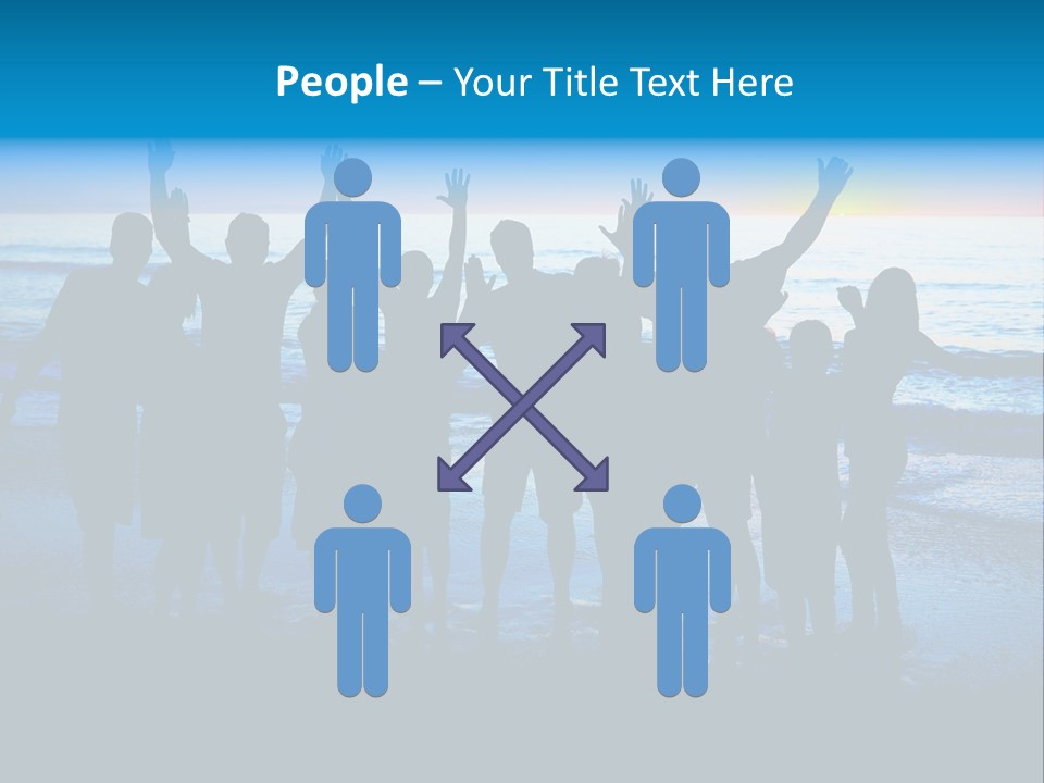 Boy Sea People PowerPoint Template