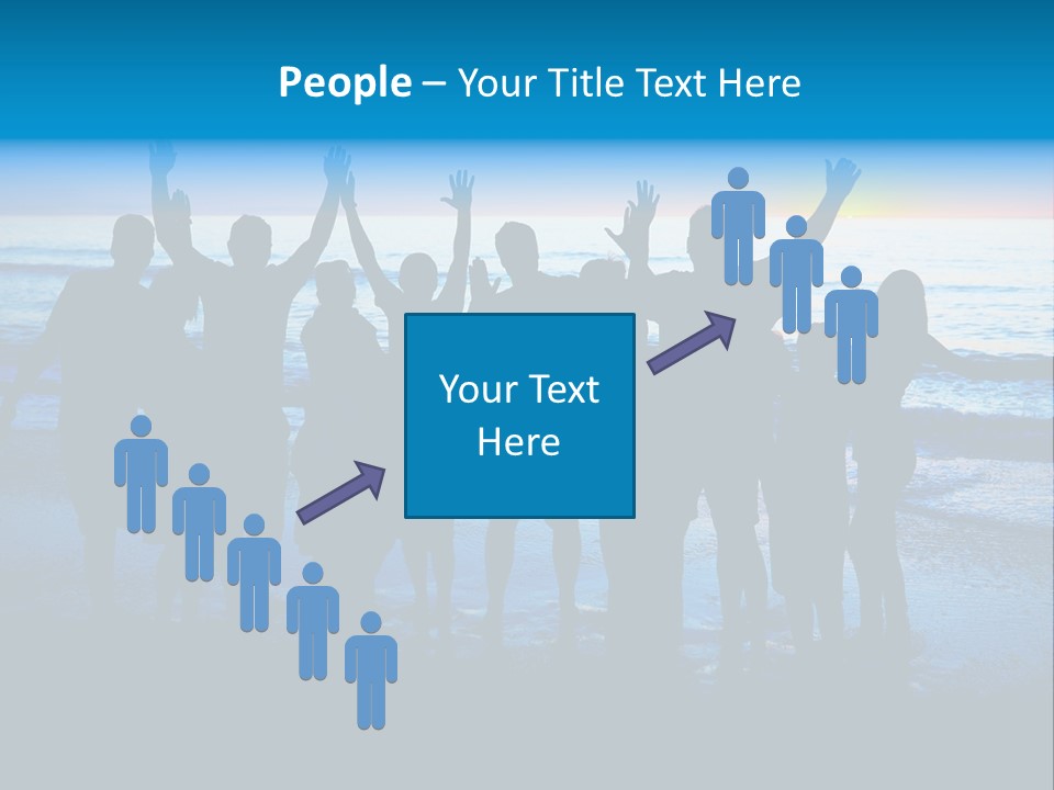 Boy Sea People PowerPoint Template