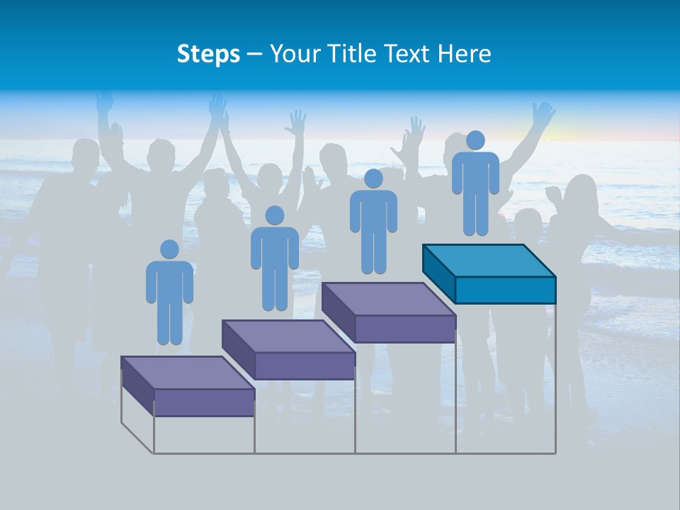 Boy Sea People PowerPoint Template