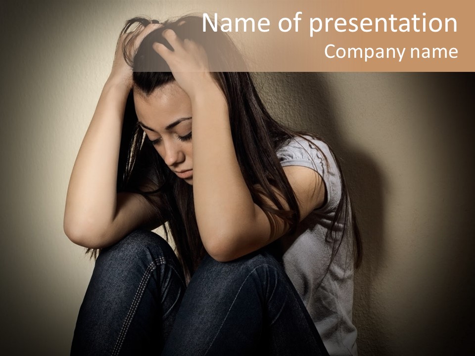 Confused Depressed Misery PowerPoint Template