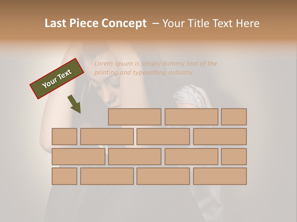Confused Depressed Misery PowerPoint Template