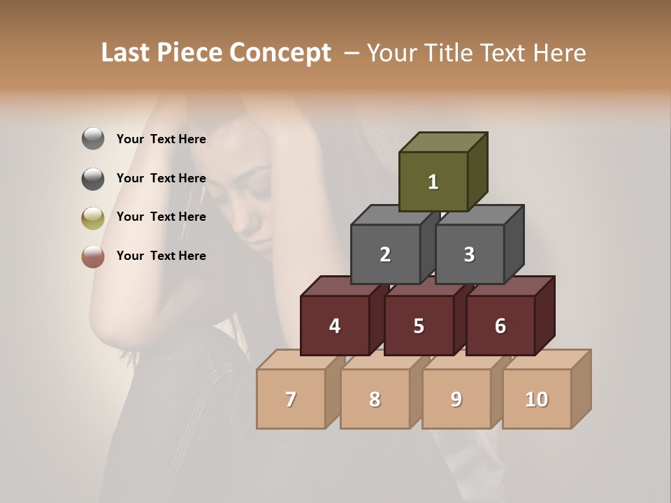 Confused Depressed Misery PowerPoint Template