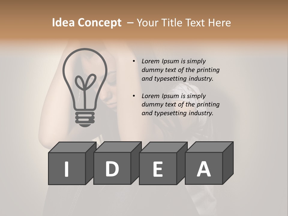 Confused Depressed Misery PowerPoint Template