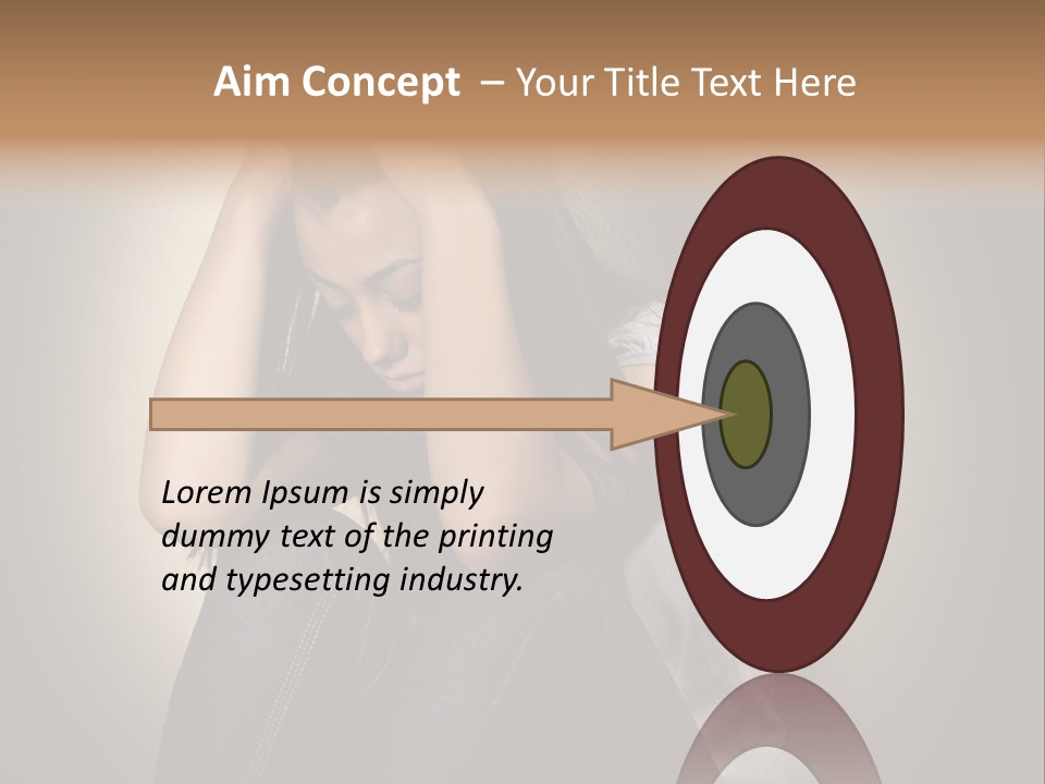 Confused Depressed Misery PowerPoint Template