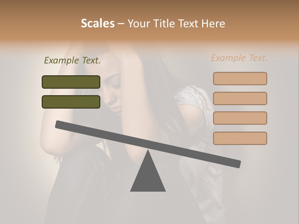 Confused Depressed Misery PowerPoint Template