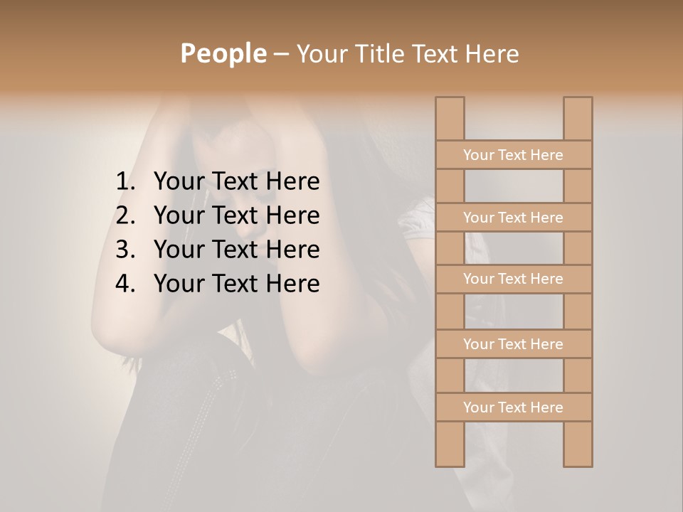 Confused Depressed Misery PowerPoint Template