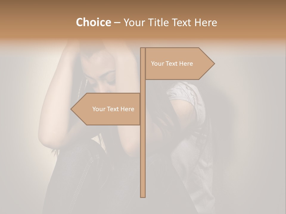 Confused Depressed Misery PowerPoint Template