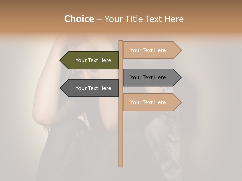 Confused Depressed Misery PowerPoint Template
