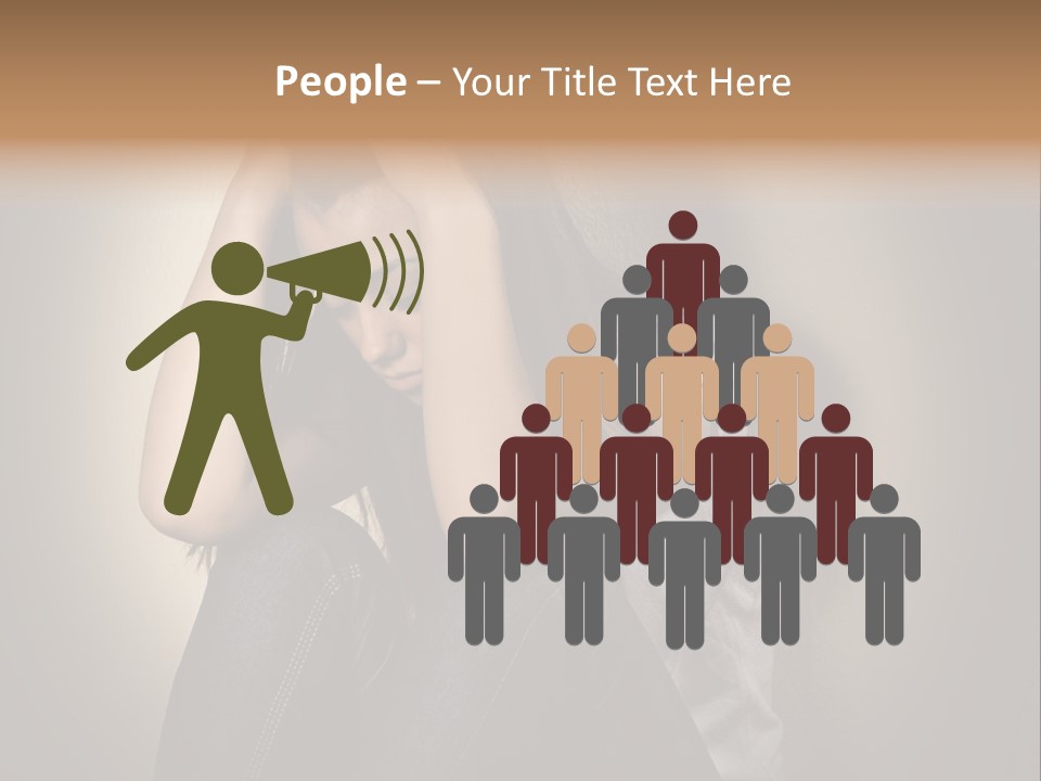 Confused Depressed Misery PowerPoint Template