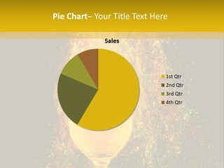 Wineglass Thirst Orange PowerPoint Template