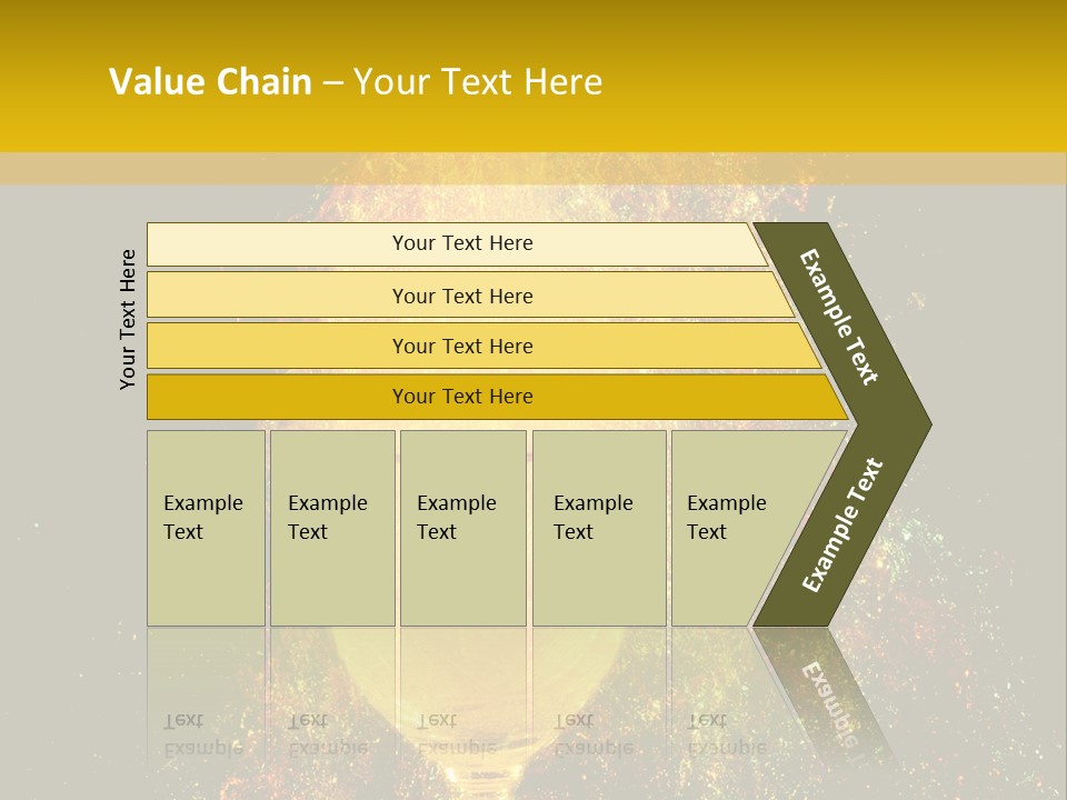 Wineglass Thirst Orange PowerPoint Template