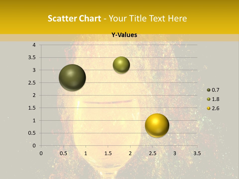 Wineglass Thirst Orange PowerPoint Template