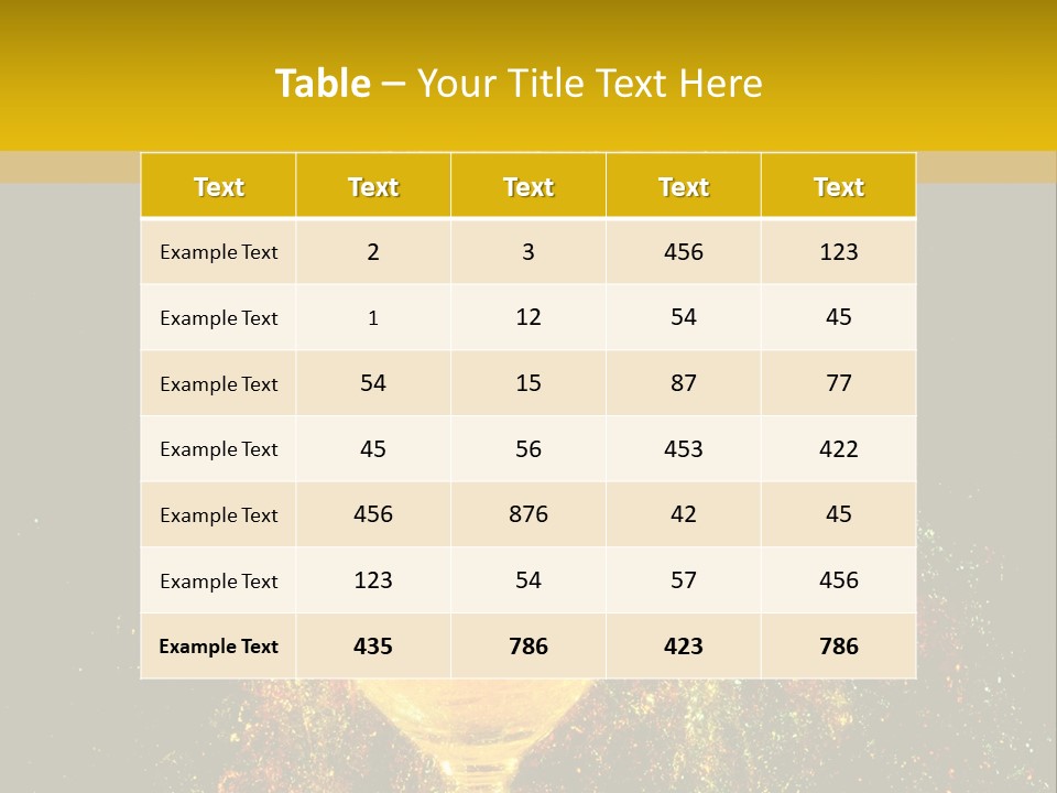 Wineglass Thirst Orange PowerPoint Template