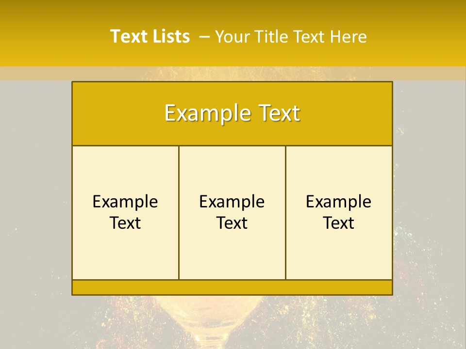 Wineglass Thirst Orange PowerPoint Template
