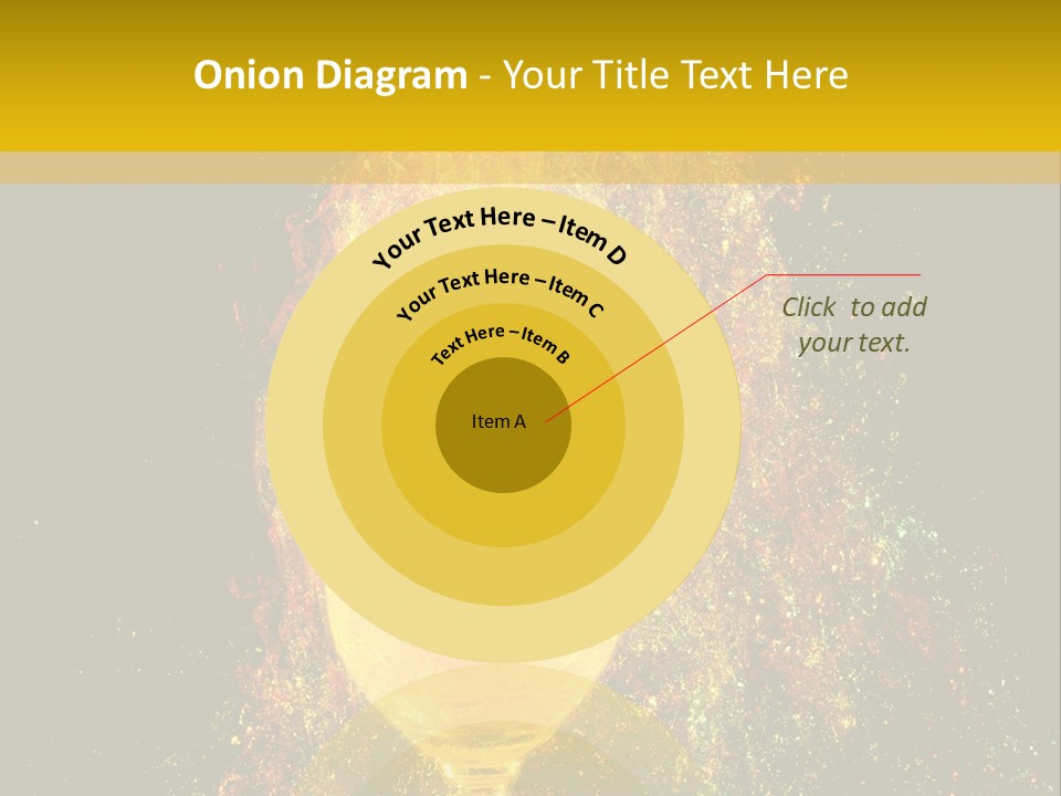 Wineglass Thirst Orange PowerPoint Template