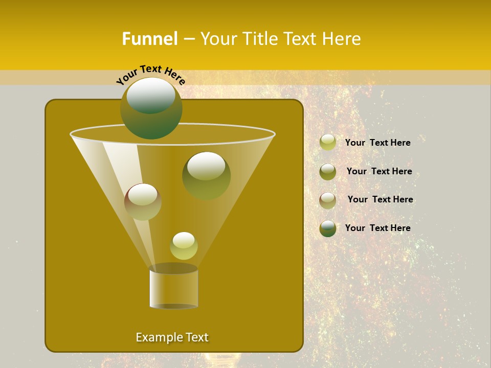 Wineglass Thirst Orange PowerPoint Template