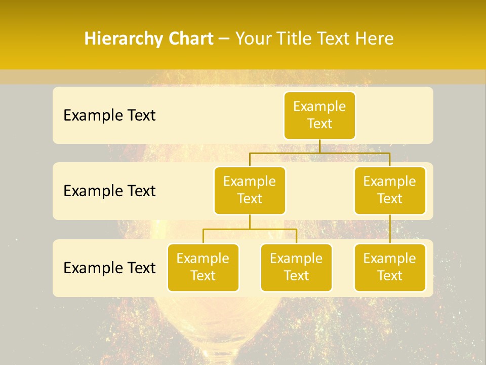 Wineglass Thirst Orange PowerPoint Template