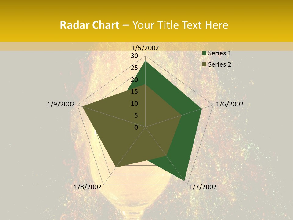 Wineglass Thirst Orange PowerPoint Template