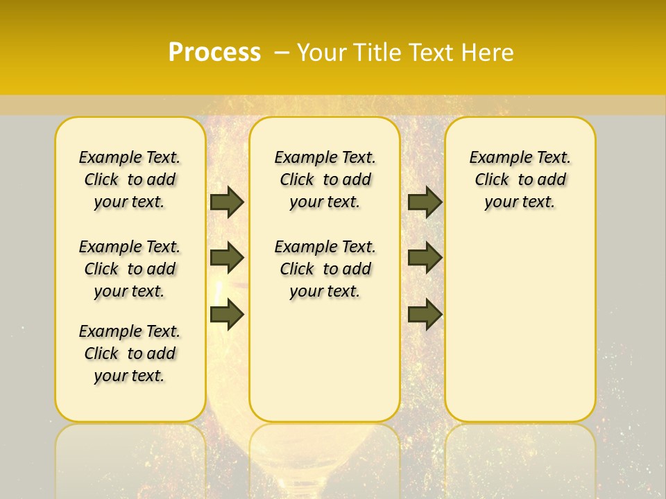Wineglass Thirst Orange PowerPoint Template